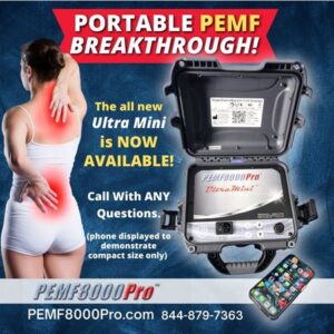 Portable PEMF breakthrough - woman in pain